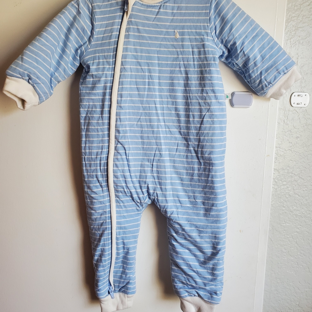 Striped Blue Kids Sleep Bodysuit